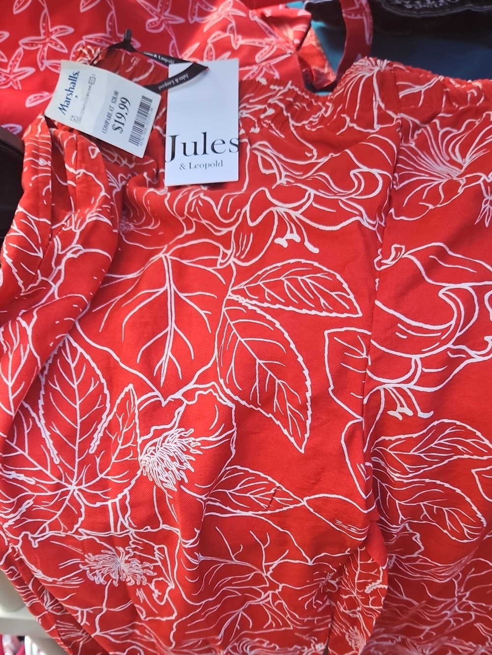 Jules & Leopold Red Floral Print Women’s Pants